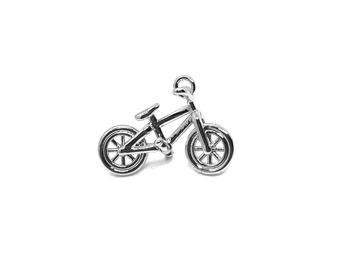 Подвеска Велосипед цвет серебро размер 20*15мм Серебро