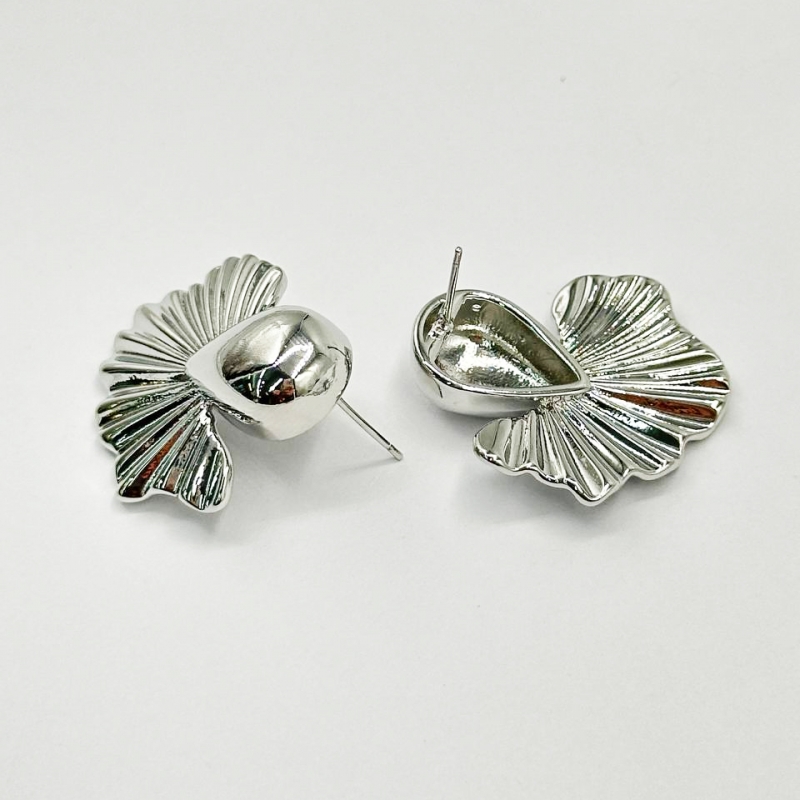 Готовые серьги размер 31*28,7мм цвет серебро