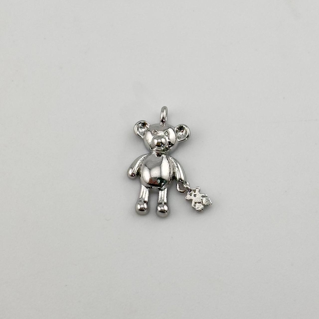Подвеска мишка цвет серебро размер 8,7*15мм