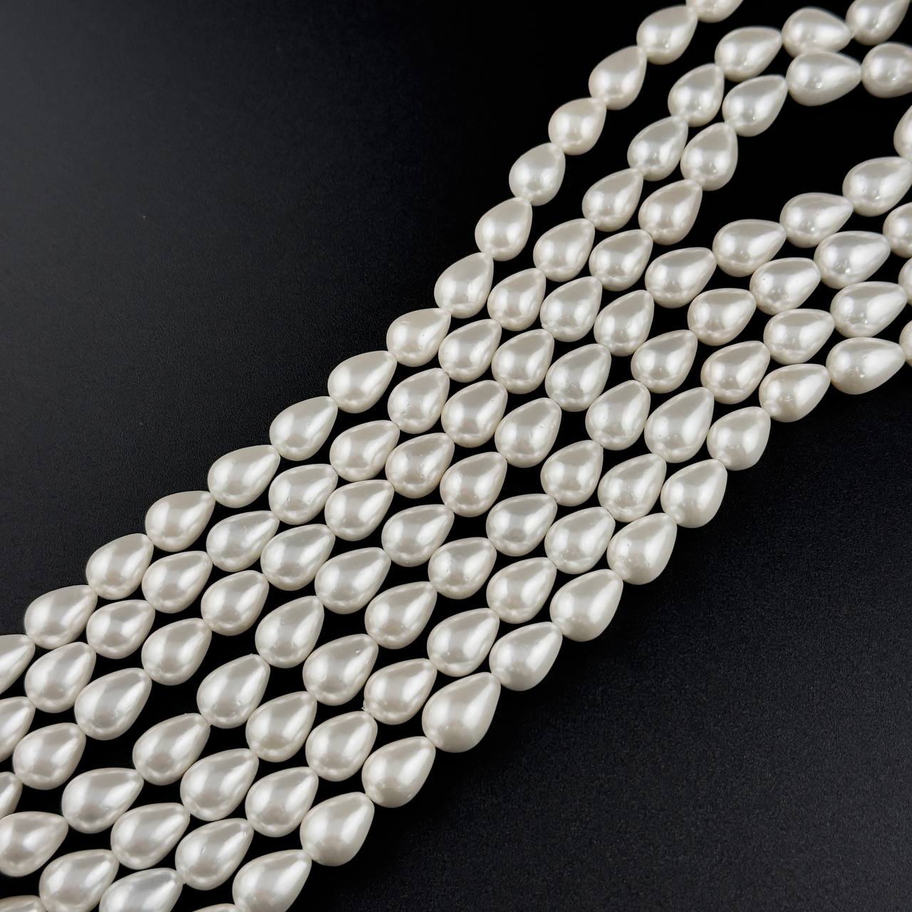 Майорка цвет белый размер 11*8мм