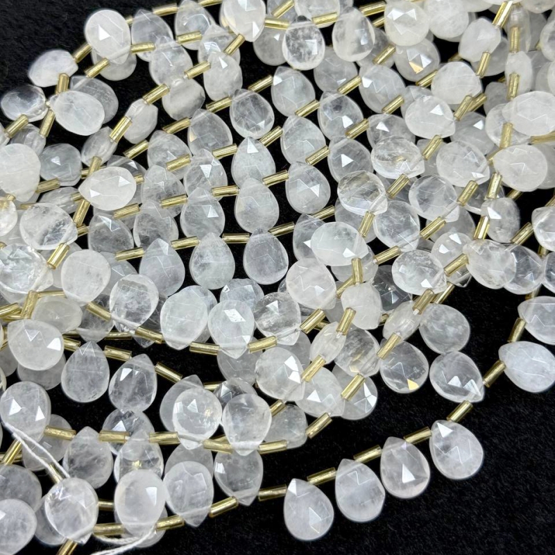 Бусины Горный хрусталь размер 8,2*10,4мм натуральный камень