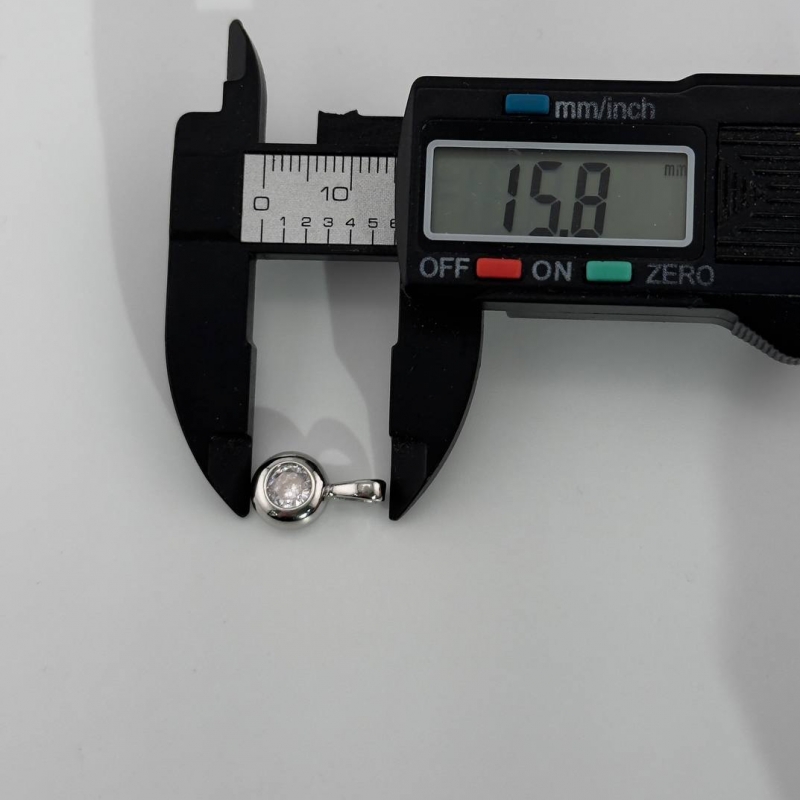 Подвеска цвет серебро размер 15*9мм