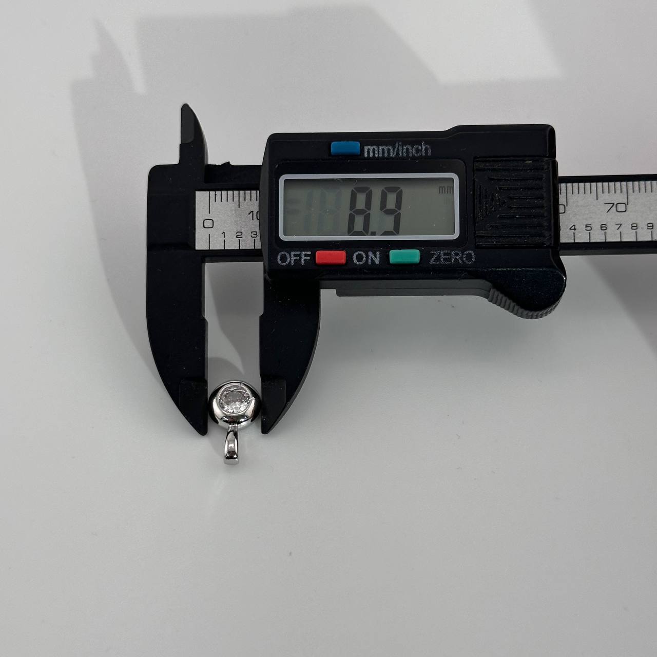 Подвеска цвет серебро размер 15*9мм